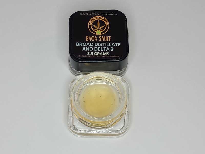 CannaBetter.Farm Ltd. Co Delta-8 THC Extract with Broad Spectrum CBD Distillate Extract SAUCED with Natural Hemp Terpenes - 3.5g
