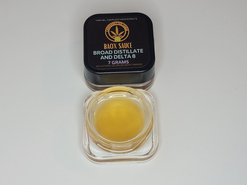 Delta-8 THC Extract with Broad Spectrum CBD Distillate Extract SAUCED with Natural Hemp Terpenes