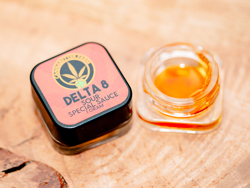 Pure Delta-8 THC Distillate Extract with Natural Hemp Terpenes – 2 Grams